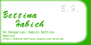 bettina habich business card